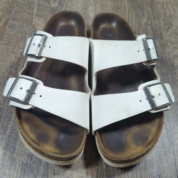 Birkenstock Arizona Birko-Flor White Sandals Women's Size EU 36 US 5 - Picture 4 of 15